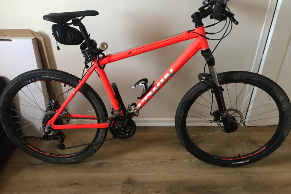 Btwin rockrider 100 orange sale